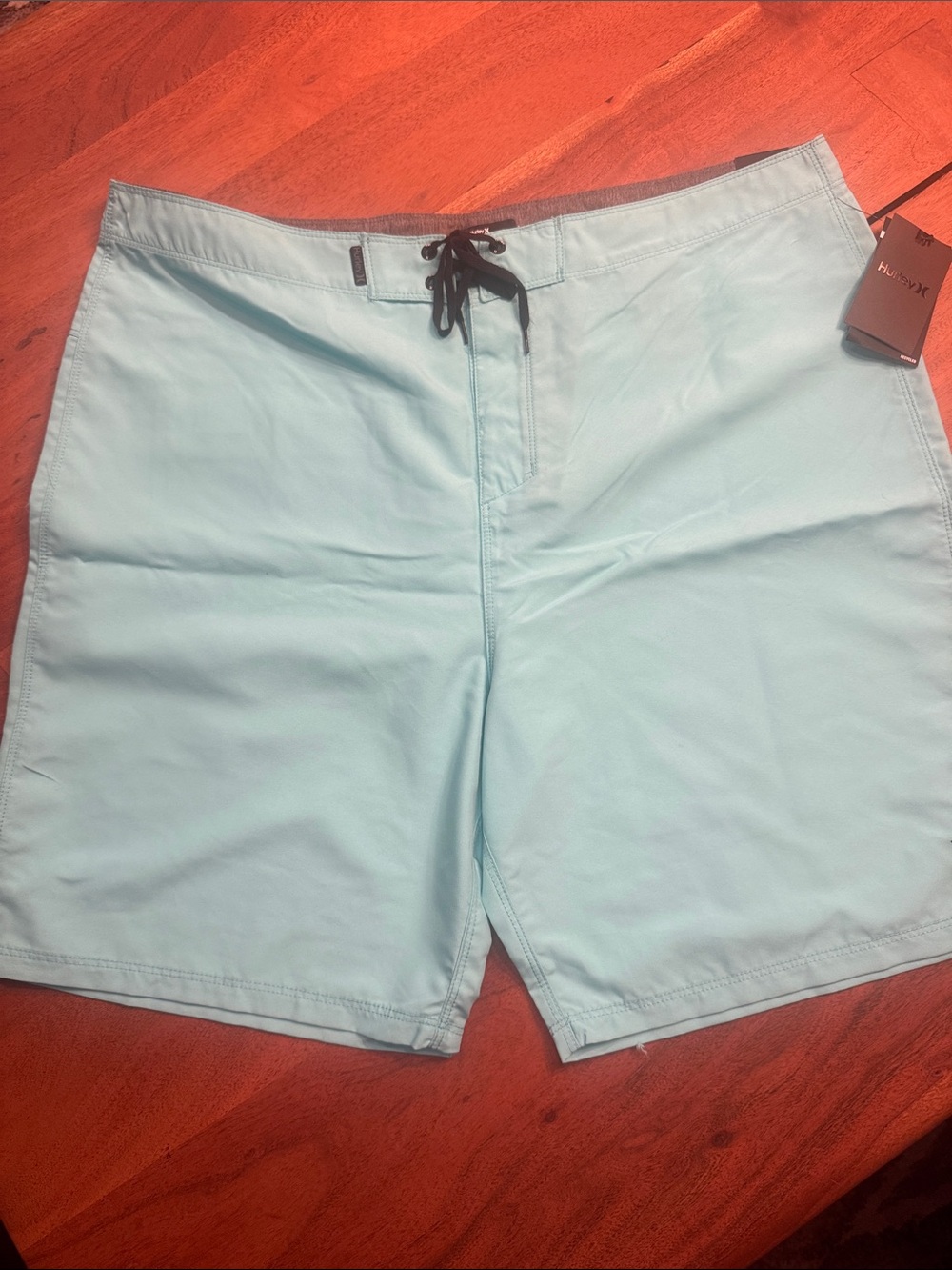 NWT Hurley Phantom Boardshorts 38 Aqua Blue 21” Surf Swim Shorts Recycled